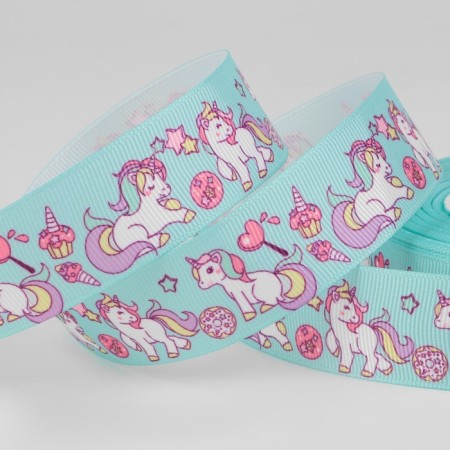 Republic tape "Unicorns", 25 mm, 18 ± 1 m, multi -colored