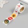 New Year Stick Paper "Bear and New Year's Deer" d = 2.5 cm 252 pcs in the roll