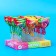 Caramel Lollows on a stick with the taste of Marakui, Raspberry, Mango, 9 g