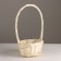 Wicker basket, 20x15x11xh40 cm, white, willow