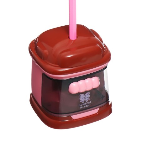 Electric sharpener (batteries are not included) operates from 2 aa burgundy burgundy/roses-7
