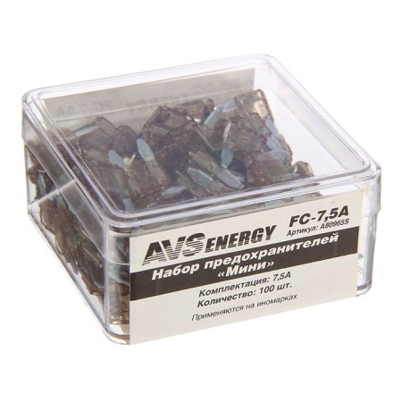AVS FC-7.5A, "mini", 7.5 A, set 100 pcs-1