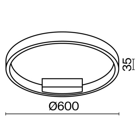 Lamp ceiling Maytoni Mod058CL-L35WK, LED, 35W, 60x60x3.5 cm, 2600lm, white color-4