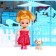 House for dolls "Winter Palace" with a doll, pets and accessories