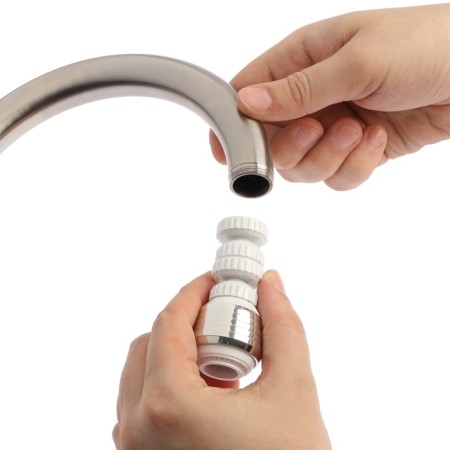 Zein Z3601 aerator, rotary, on a hinge, 2 modes, chrome/white-10