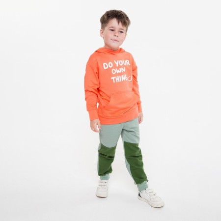 Children's sweatshirt, coral color, height 104 cm-2