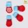 Nosks non-slip "bow", size S (2.5/3.5 * 6 cm), set 4 pcs, red-blue 119168