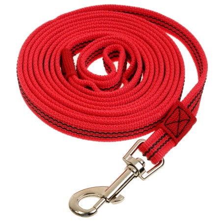 Kaponnoye zonik leash with latex thread, 3 m x 1, 5 cm, red