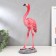 Polystone souvenir "Pink flamingos on stone" MIX 35.5x14x10.5 cm