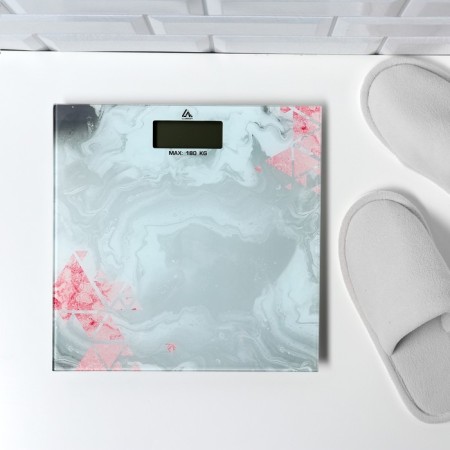 Floor Libra Luazon LVE-021, electronic, up to 180 kg, 2xaa (not complete)-3