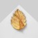 Alkha's “leaf” brooch, brown color in matte gold