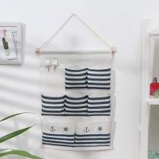 ORGANIZER OF SUBSTANCE WITH PARNES OF THE MARD MARD, 7 pockets, 48 ​​× 35 cm, Blue color