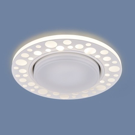 Lamp is integrated with LED lighting Elektrostandard, Pupl, 125x125x40 mm, LED, 4200K, white color-2