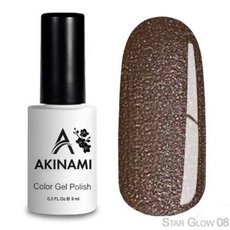Akinami Star Glow №08, 9 ml gel polish