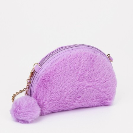 Bag's bag with lightning, lilac color