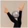 Yoga ball, 25 cm, 100 g, gray color