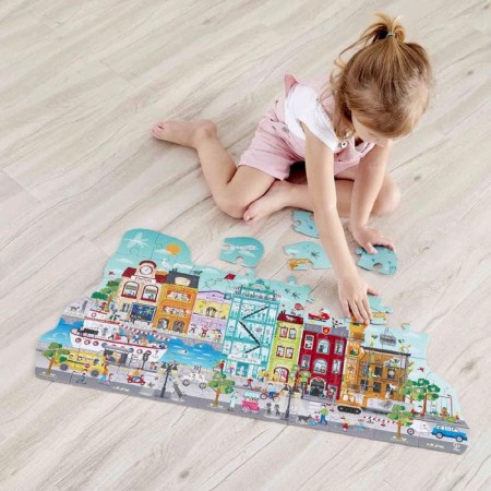Animated puzzle "City"-1