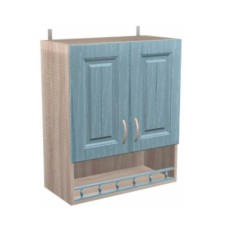 A cabinet with a plot of country shelf 600x300x720 dairy oak/blue