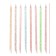 A set of manicure sticks, bilateral, 50 pcs, 9.5 cm, color mix