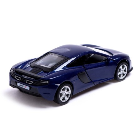 Metal machine McLaren 650S, 1:32, doors, inertia, blue color open-3