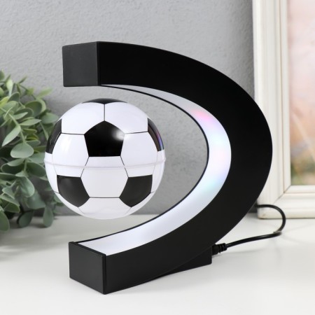 Levitative souvenir Light "Football" black ball d = 8.5 cm 17.5x8.5x17.5 cm-2