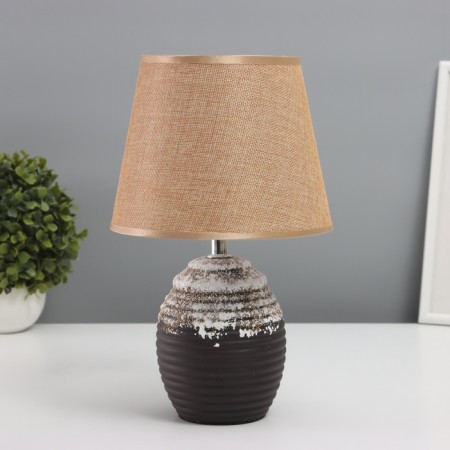 Table lamp "Cong" 1x40W E14 brown 19.5x19.5x34cm