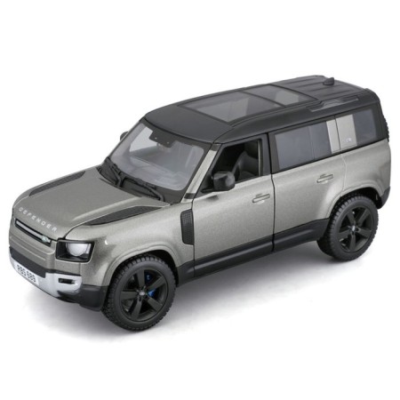 BBURAGO LAND Rover Defender 110 2022, Die-Cast, 1:24, Gray color-1