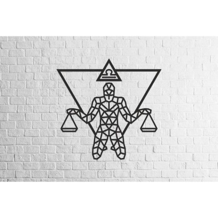 Wooden decor wall -up "Libra", panel, puzzle Ewa Design