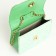 Baby bag on a valve, green color