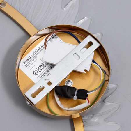 Bra "Wing" LED 12W 3000-6000k gold 40x12x10cm-8
