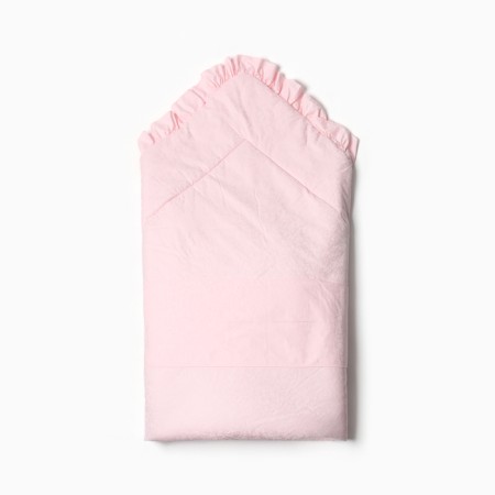 Envelope-condensed with a fur insert, pink color, size 100x100 cm-2