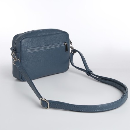 Women's bag over the shoulder Textura, small size, blue color-1