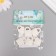 Decor for the creativity of Polystone "Lacking with a heart" White set 6 pcs 2x3 cm