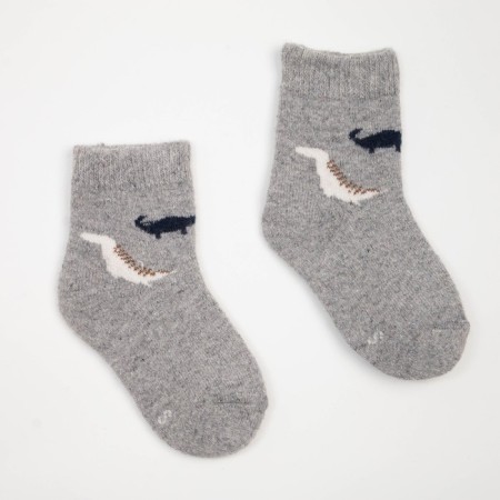 Nosk children's woolen "dinosaurs", color mix, size 16 (3-5 years)-7