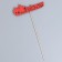 Topper "Beloved Educator", 14x28 cm, red, 1 pc.