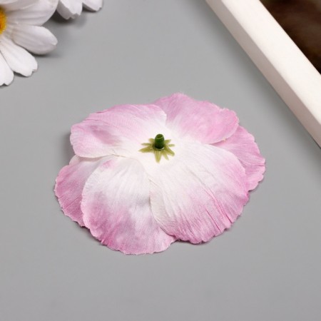 Budon on the leg for decoration "Rudbeckia white-pink" 6.5x6.5 cm-2