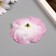 Budon on the leg for decoration "Rudbeckia white-pink" 6.5x6.5 cm