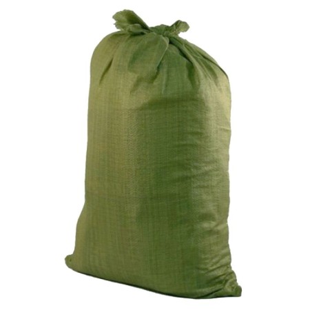 Polypropylene bag 55 x 105 cm, for construction waste, green, 50 kg