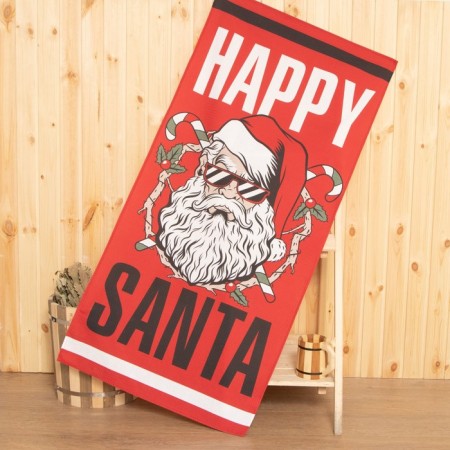 Happy Santa 70x146 cm towel towel, 100% cotton 160g/m2