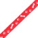 Collar "paws-capacity" with a bell, kapron, 30 x 1 cm, red