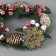 LED figure “Wreath with cones and berries” 20 cm, plastic, batteries CR2032x2 (not complete), glow warm white