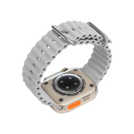 Smart hours, 180 mAh, IPS, 240x282, Android 5.0+, iOS 10+, silicone strap, white-3
