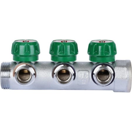 Collector regulator Stout SMB-6849-011204, 1 ", 4 exits, 1/2", flat seal-1