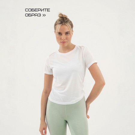 Women's T -shirt, basic, size M (46), white color-8