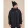 Windbreaker for boys, height 122 cm, black color