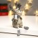 Souvenir Polystone Light "Losik with silver horns with a candle" MIX 15.5x7x8.7 cm