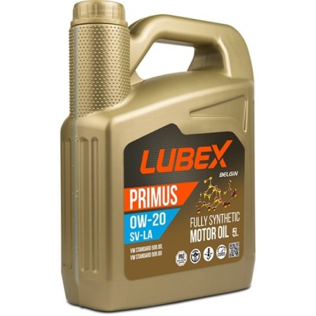 Motor oil Lubex Primus SV-LA 0W-20, synthetic, 5 liters
