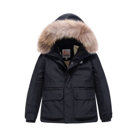 Park for the boy winter, height 116 cm, black color