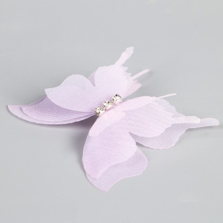 Decor for creativity "Butterfly", three -layer, set of 12 pcs., Size 1 pc. - 5 × 4.5 cm, lilac color-4