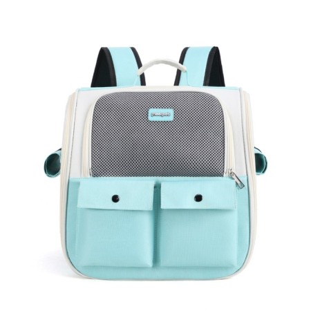 A backpack of cats for cats and dogs, 39 x 40 x 25 cm, turquoise-1